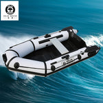 3 Person PVC Inflatable Assault Boat Speed Kayak Dinghy  With Wooden Floor