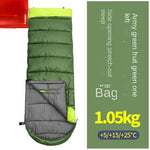 Spring and autumn outdoor camping double splicing cotton sleeping bag