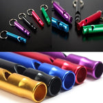 4Pcs/Set Aluminum Alloy Small Whistle , Keychain for Outdoor Survival , Camping Emergency Sport Safety Rape Whistle