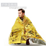 Emergency Blanket Outdoor Survival First Aid Military Rescue Kit Windproof  Waterproof Foil Thermal Blanket for Camping Hiking