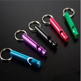 4Pcs/Set Aluminum Alloy Small Whistle , Keychain for Outdoor Survival , Camping Emergency Sport Safety Rape Whistle