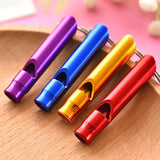 4Pcs/Set Aluminum Alloy Small Whistle , Keychain for Outdoor Survival , Camping Emergency Sport Safety Rape Whistle