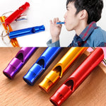 4Pcs/Set Aluminum Alloy Small Whistle , Keychain for Outdoor Survival , Camping Emergency Sport Safety Rape Whistle