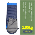 Spring and autumn outdoor camping double splicing cotton sleeping bag