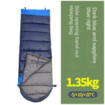 Spring and autumn outdoor camping double splicing cotton sleeping bag