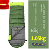 Spring and autumn outdoor camping double splicing cotton sleeping bag