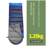 Spring and autumn outdoor camping double splicing cotton sleeping bag