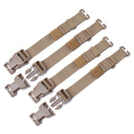 4Pcs Tactical MOLLE Straps with Buckle Clips Compression Straps for Tactical Gear Backpack Accessory Strap Luggage Straps