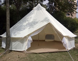 Glamping Holiday 4 season waterproof canvas fabric bell tent for famliy camping