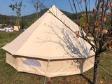 Glamping Holiday 4 season waterproof canvas fabric bell tent for famliy camping