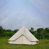 Oxford Bell Tent with Roof Stove Jack, Waterproof 4 Season Yurt Wall Tents  Glamping 4-8 Person