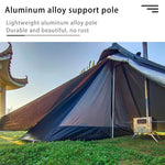 Pyramid Tent Fly with Chimney Hole Teepee Tent Camping Tipi Adults Outdoor Ultralight Waterproof One Person Indian Hot Tent Tp