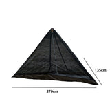 Mountainhiker 3-4 Person Pyramid Tent Ultralight Outdoor Camping Teepee With Snow Skirt With Chimney Hole Hiking Backpack Tents