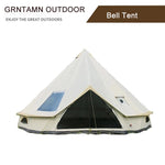 Oxford Bell Tent with Roof Stove Jack, Waterproof 4 Season Yurt Wall Tents  Glamping 4-8 Person