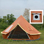 Oxford Bell Tent with Roof Stove Jack, Waterproof 4 Season Yurt Wall Tents  Glamping 4-8 Person