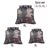 3/6Pcs Set Outdoor Waterproof Bag Dry Sack ,Backpack ,Storage Pouch for Drifting Boating Floating Kayaking Beach