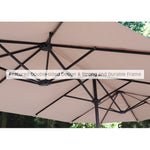 13 Ft Large Patio Umbrella Double Sided Outdoor Market Umbrella,Sun Umbrella,Outdoor Furniture(US Stock)