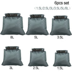 3/6Pcs Set Outdoor Waterproof Bag Dry Sack ,Backpack ,Storage Pouch for Drifting Boating Floating Kayaking Beach