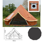 Oxford Bell Tent with Roof Stove Jack, Waterproof 4 Season Yurt Wall Tents  Glamping 4-8 Person