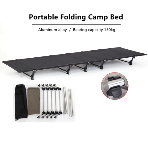 Folding Camp Bed Camping Cots For Outdoor Hiking  Backpacking Travel Tent Sleeping Portable Lightweight Cot Foldable Ultralight