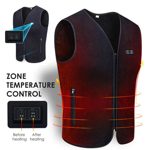 3-speed Adjustable Temperature Self-heating Vest Washable