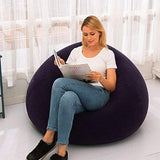 Large Inflatable Sofa Chair Bean Bag Flocking PVC Garden Lounge Beanbag Outdoor Furniture Camping Backpacking Bags Dropshipping